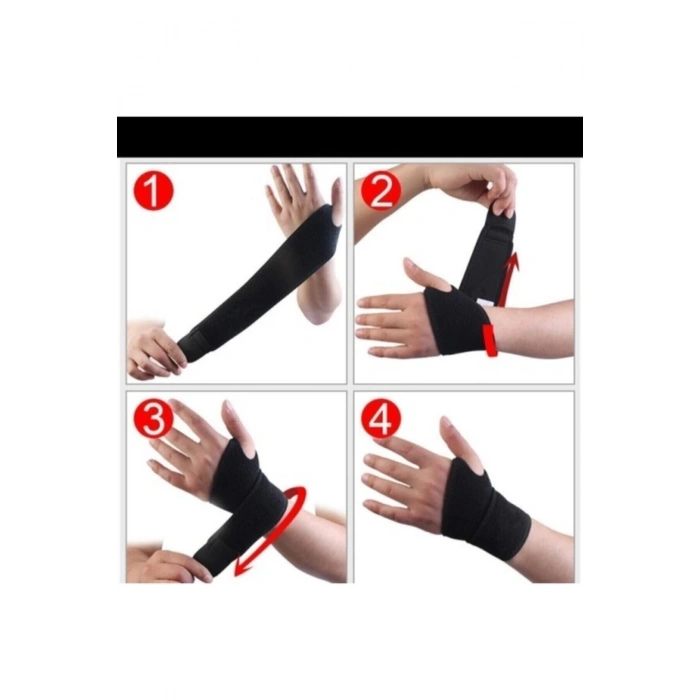 Ayarlanabilir Destekli Kadın erkek El Bilekliği Sağ Sol El Uyumlu, Spor Ve Günlük Kullanıma Uygun