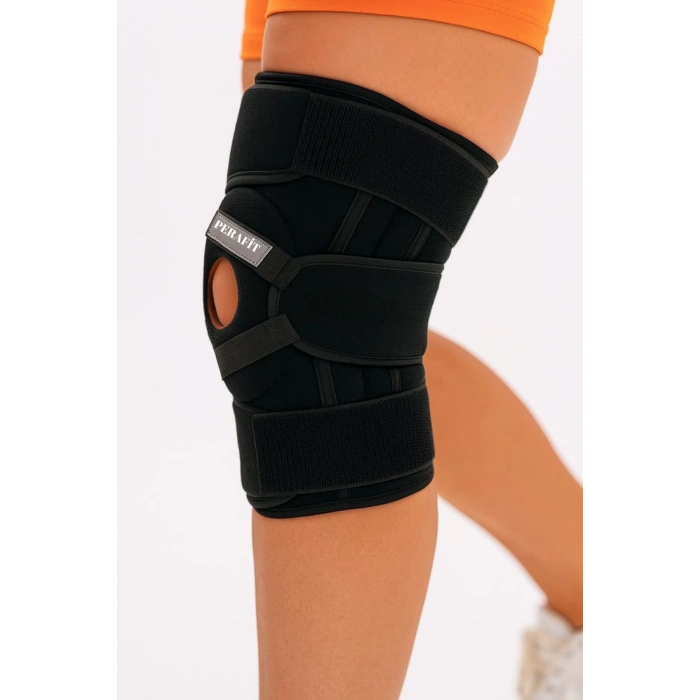 Ayarlanabilir Patella Destekli Ligamentli Menüsküs Çapraz Bağ Koruma Spor Koşu İçin Silikonlu Dizlik