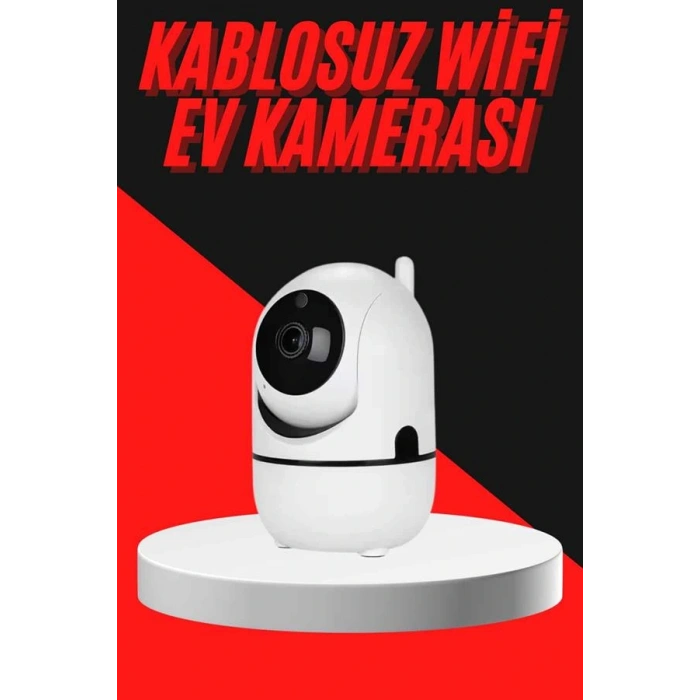 Baby Kamera Kablosuz 720p Beyaz 360 Derece Wifi Kamera Full Hd 1080p