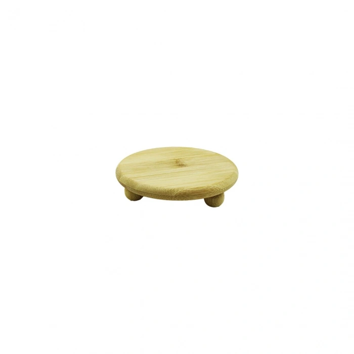 BAMBOO BAMBU SUNUM TABAK AYAKLI 11X11CM (5324)