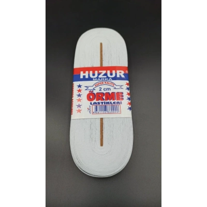 BEYAZ - 2CM PAÇA LASTİK YASSI GENİŞ 10MT (5324)