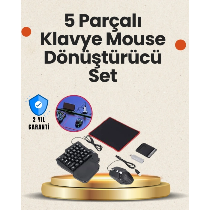 Bluetooth 5.3 Mobil Oyun Klavye Mouse Seti | Fps Ve Battle Royale İçin