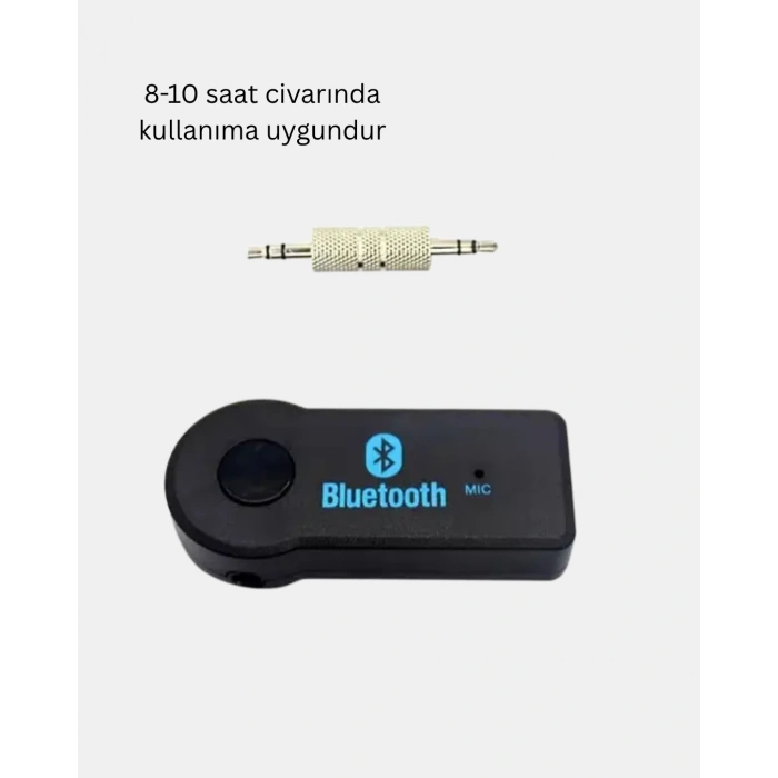Bluetooth AUX Araç Kiti Eller Serbest Müzik Çalar Dahili Mikrofonlu