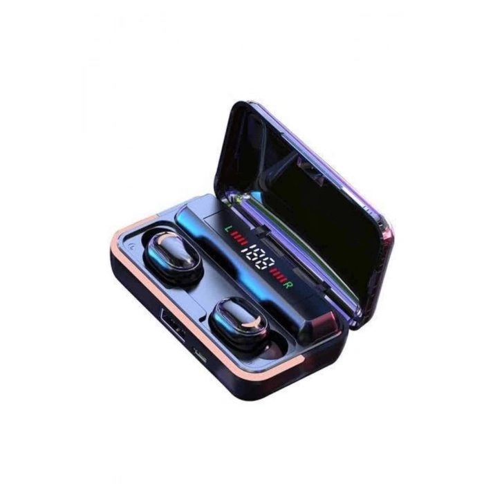 Bluetooth Kulaklık Dijital Şarj Göstergeli Powerbankli Bass Özellikli Kablosuz Kulakiçi 5.1 Mikrofonlu