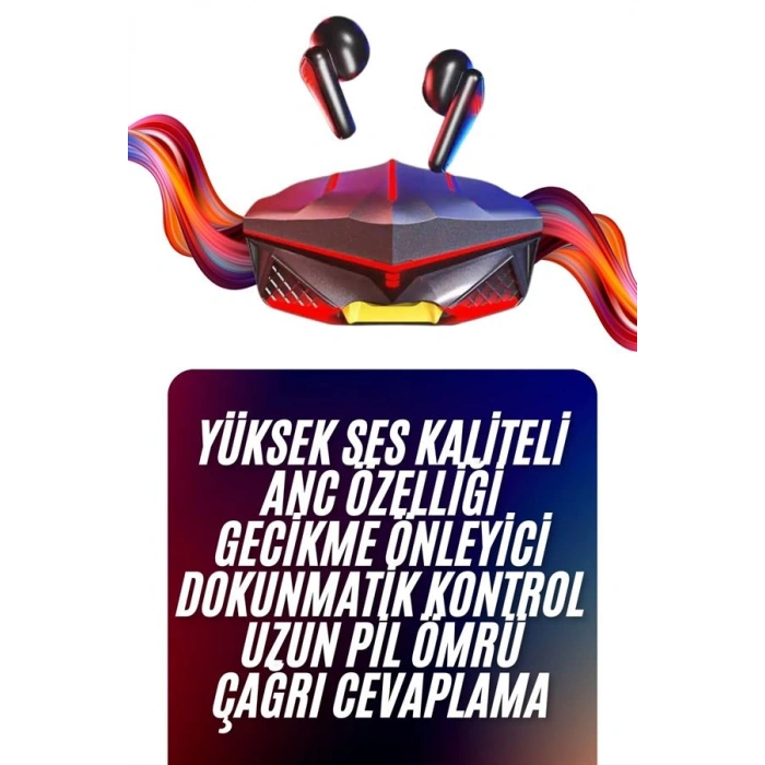 Bluetooth Kulaklık HD Ses Kaliteli Işıklı Metal Kasa Ios Android Uyumlu Mikrofonlu