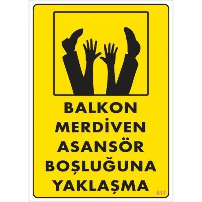 Boşluğa Yaşlaşma Uyarı Levhası 25x35 KOD:411