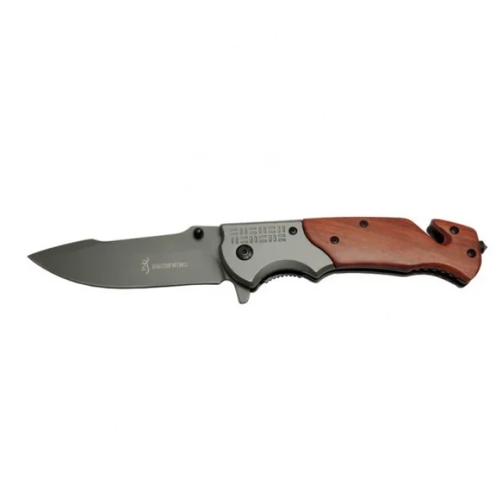 Browning Da308 Kurtarma Çakısı Gül 23 Cm Manuel, Kemerlikli