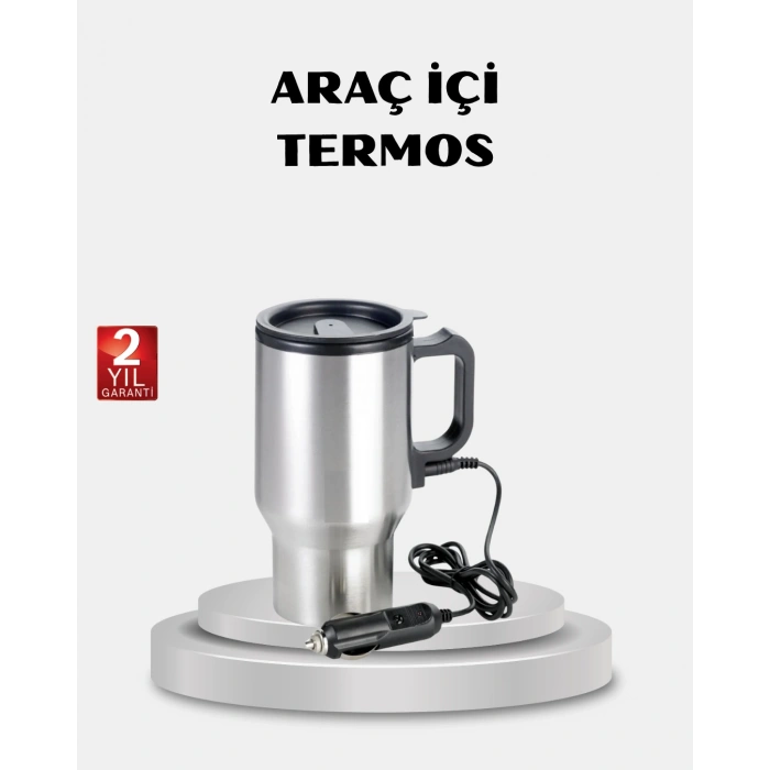 Çakmak Girişli Isıtıcı Termos Bardak Düşük Tüketimli