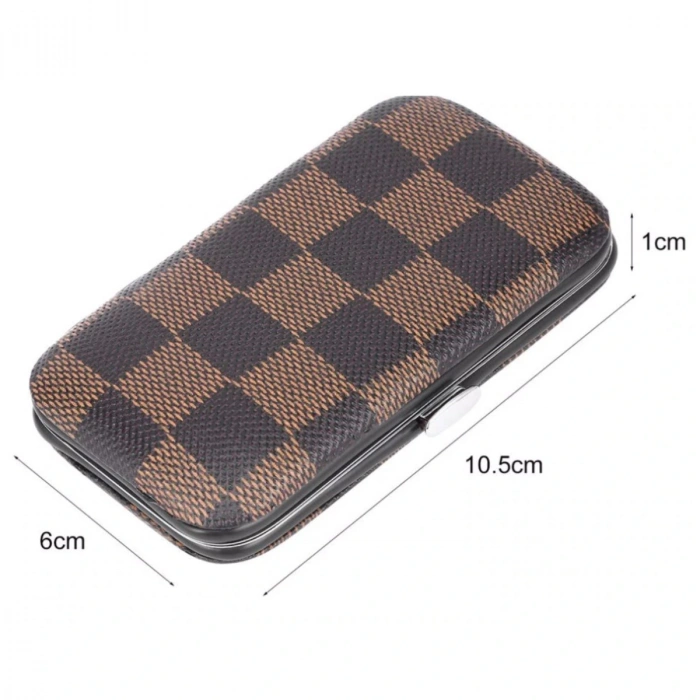 Çantalı Manikür Pensi Profesyonel ve Manikür Pedikür Seti 13 Parça Tırnak Eti İtici Ve Cımbız (5324)