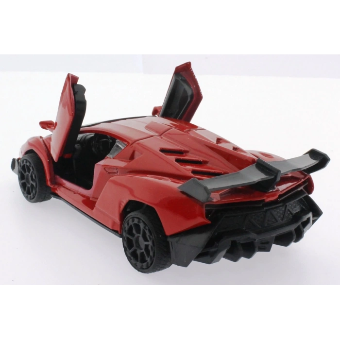 Çek Bırak Kırmızı Metal Spor Araba Sl6607B