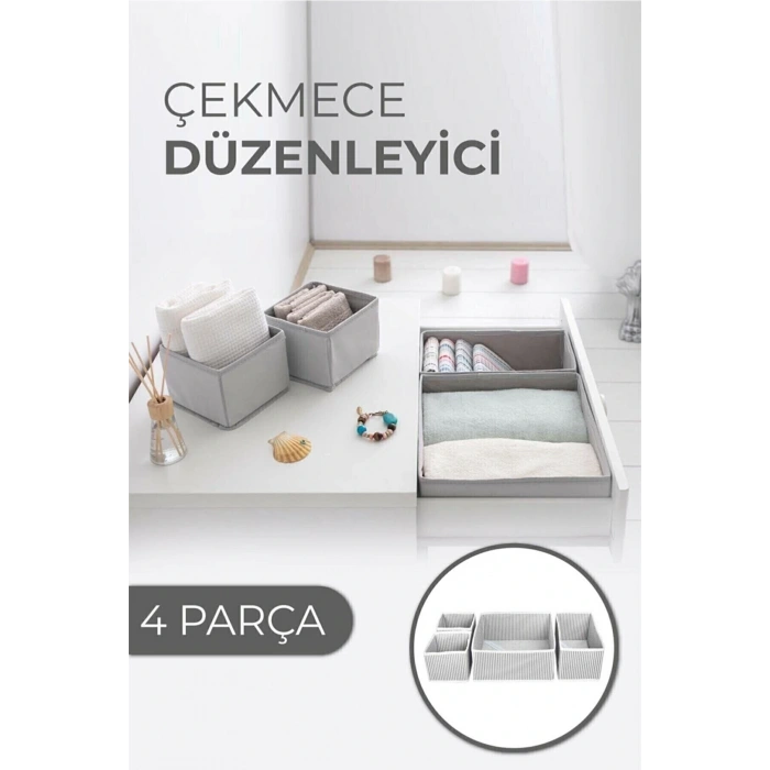 Çekmece Düzenleme Kutu Seti Organizer 4lü Set (5324)