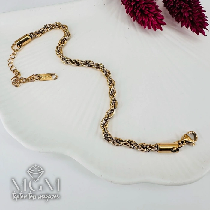 Çelik Burgu Bileklik 3 Mm - Kbl0118