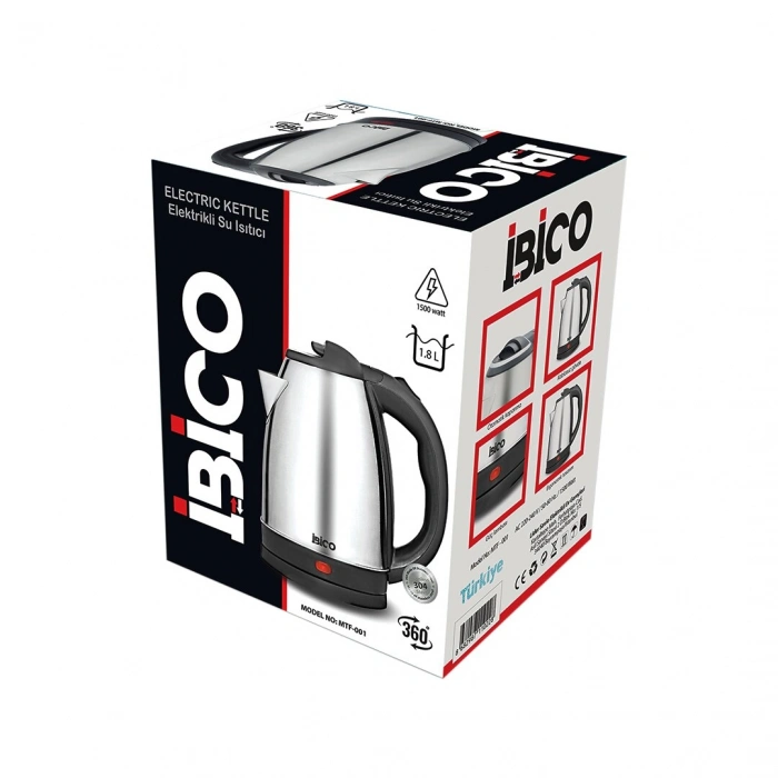 ÇELİK KETTLE SU ISITICISI 1.8LT - 1500W (5324)