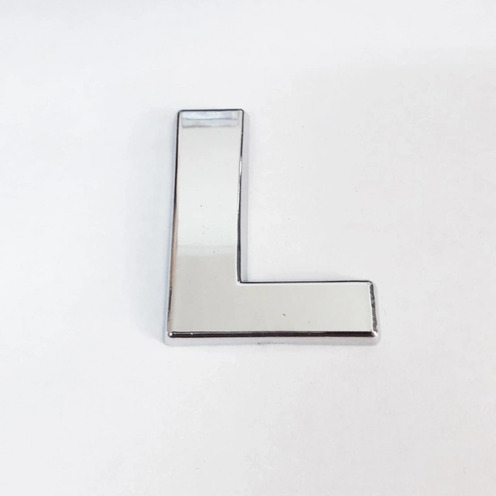 Cemax L Harfi  3,75 cm Krom Yapışkanlı