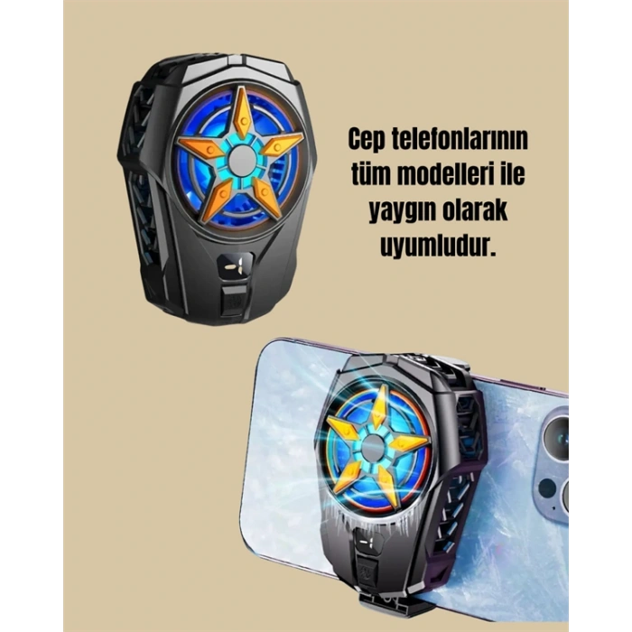 Cep Telefonu Radyatörü – Type-C, 2 Vitesli, Sessiz Soğutma Fanı