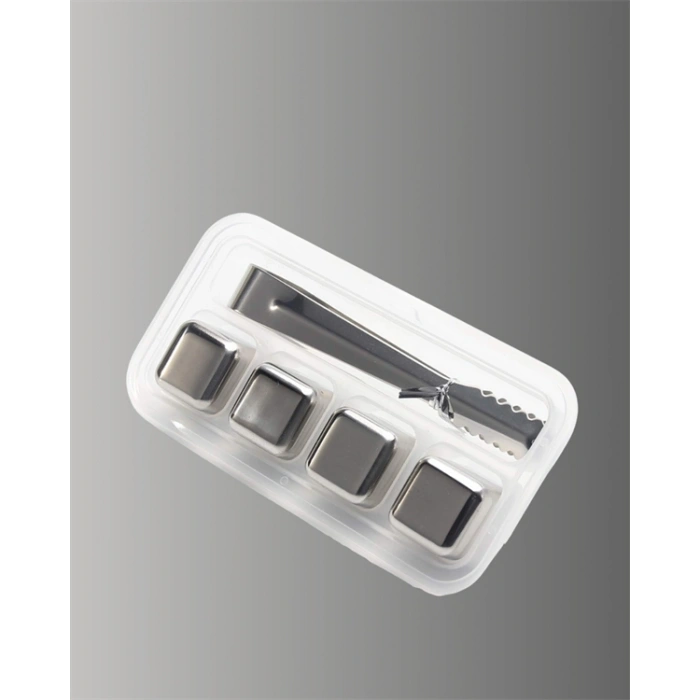 Çevre Dostu Metal Buz Küpü Ve Kullanışlı Klips Seti