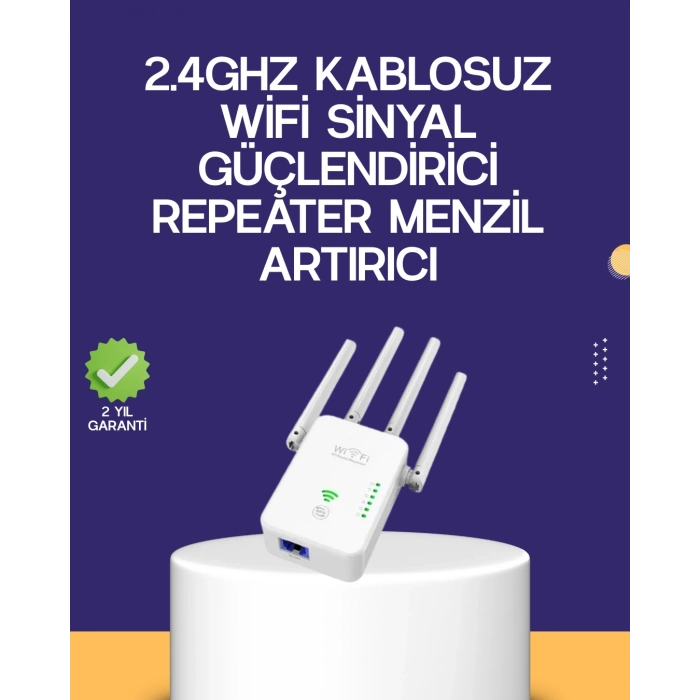 Çift Bantlı Otomatik Kurulum WiFi Repeater Menzil Genişletici