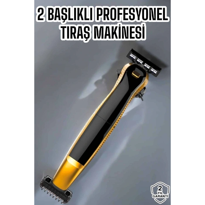 Çift Başlıklı Jilet Tıraş Makinesi Taşınabilir Suya Dayanıklı Sinek Kaydı