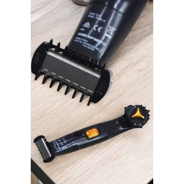 Çift Başlıklı Jilet Tıraş Makinesi Taşınabilir Suya Dayanıklı Sinek Kaydı