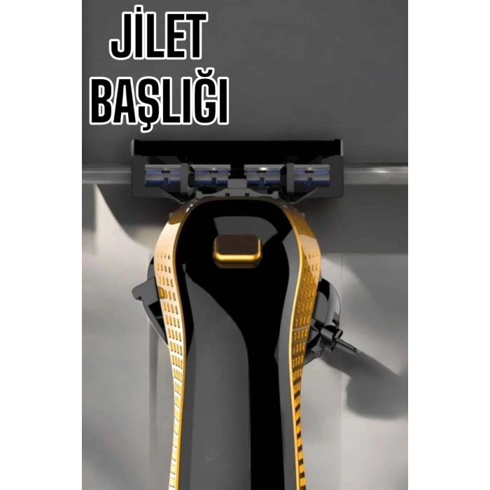 Çift Başlıklı Jilet Tıraş Makinesi Taşınabilir Suya Dayanıklı Sinek Kaydı