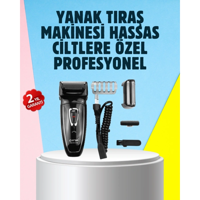 Çift Başlıklı Taşınabilir Tıraş Cihazı