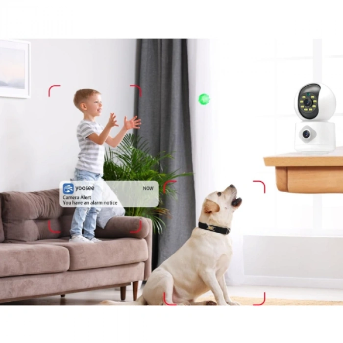 Çift Lensli İç Mekan Wi-Fi Kamera