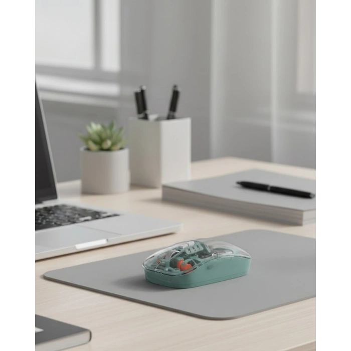 Çift Mod Bağlantılı Kablosuz Mouse Bluetooth ve USB Alıcılı