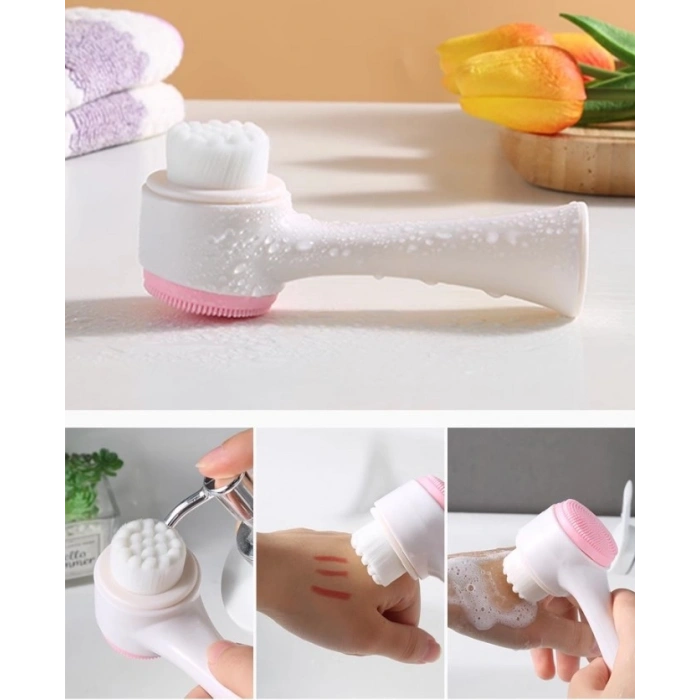 Çift Taraflı 3D Yumuşak Yüz Bakım Fırçası (5324)