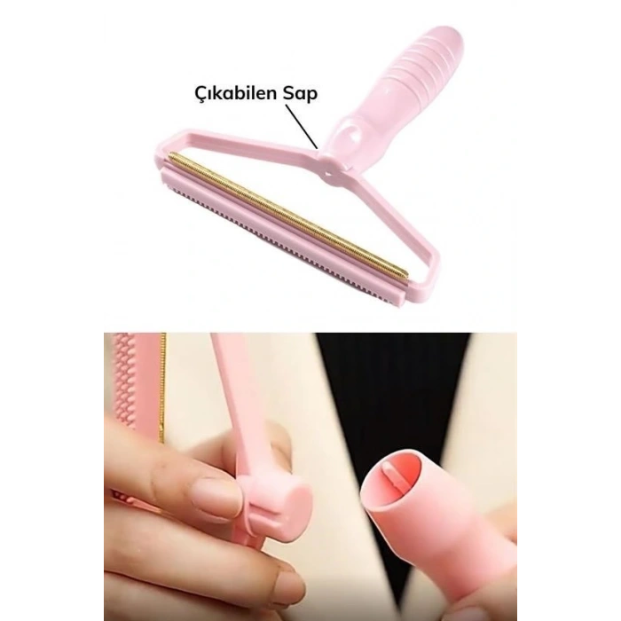 Çift Taraflı Elbise Kazak Plastik Kumaş Tüy Alma ve Tiftik Temizleyici Toplayıcı Taşınabilir (5324)