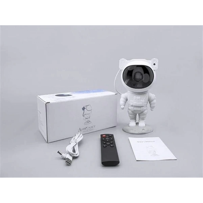 Çocuklara Özel Projeksiyon Astronot Lamba Speaker Sevimli