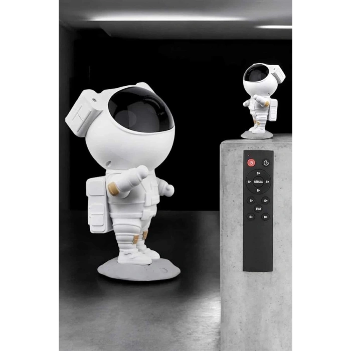 Çocuklara Özel Projeksiyon Astronot Lamba Speaker Sevimli