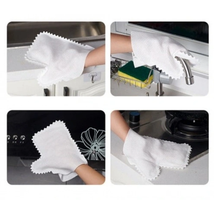 Çok Amaçlı Temizlik Eldiveni Toz Alma Bezi 10 Adet (5324)