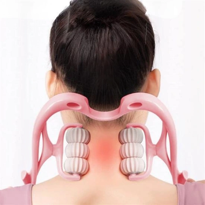 Çok Fonksiyonlu Manuel Altı Tekerlekli Boyun Masaj Aleti (5324)