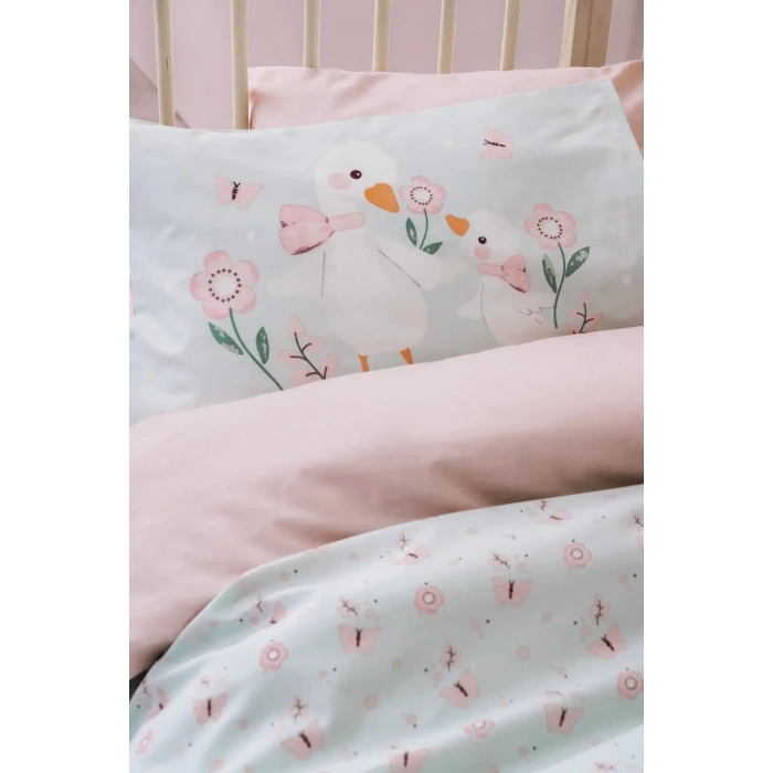 Cotton Box Bebek Nevresim Takımı Mamiduck Pembe