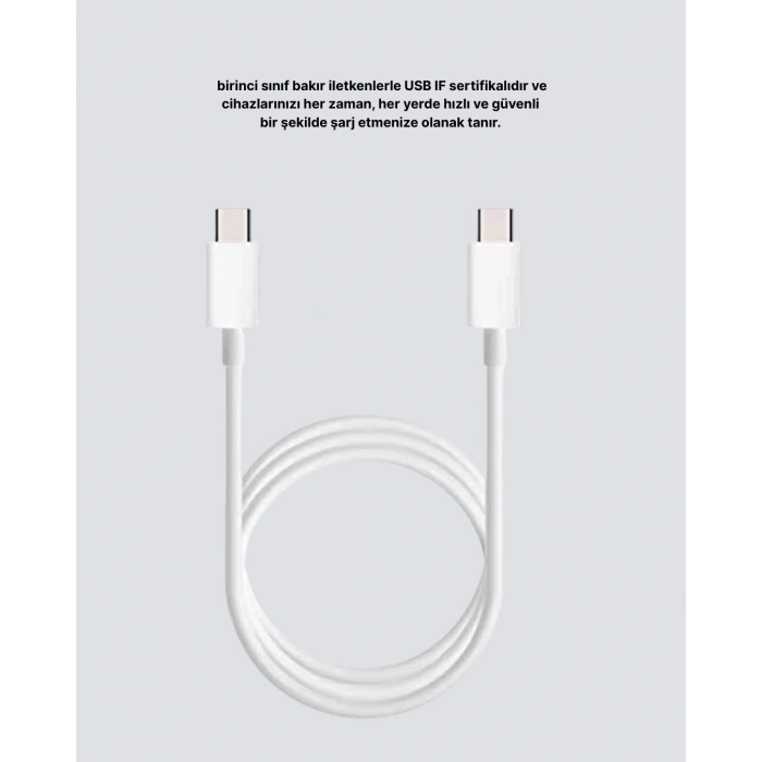 Dayanıklı Dış Kaplamalı 30W 5.0A Type-C Hızlı Şarj ve Data Kablosu
