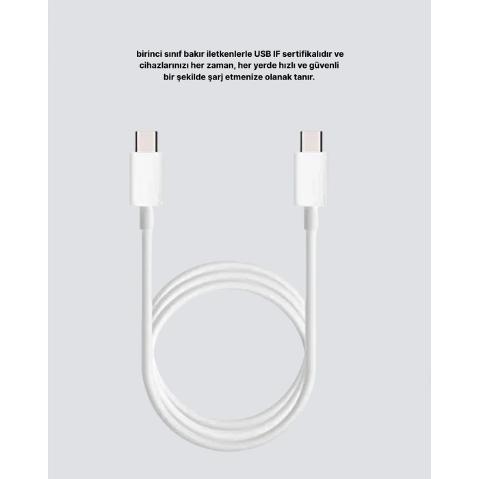 Dayanıklı Dış Kaplamalı 30W 5.0A Type-C Hızlı Şarj ve Data Kablosu