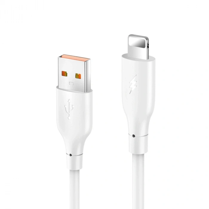 Dc64 Usb To Lightning 1m 3.0a Hızlı Şarj Kablo - Beyaz