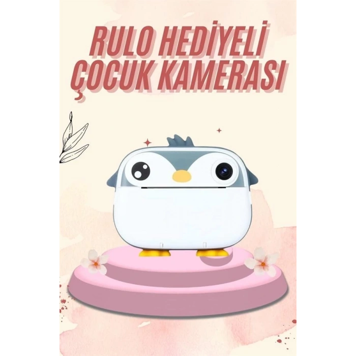 Dijital HD Video Kamera Çocuk Fotoğraf Makinesi  Anlık Termal Rulo