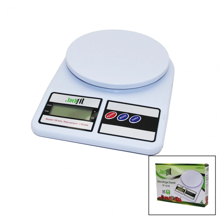 DİJİTAL MUTFAK TERAZİSİ TARTI 10KG TF-1010 (5324)