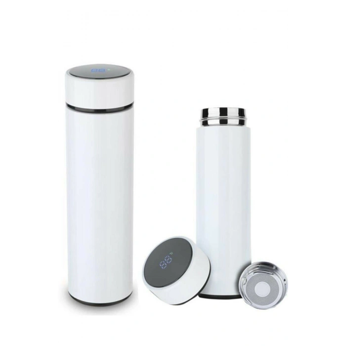Dijital Sıcaklık Göstergeli Renkli Çelik Termos - 500 ML (5324)