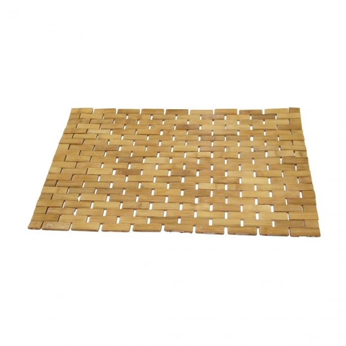 DİKDÖRTGEN - BAMBU KAYDIRMAZ BANYO PASPASI 42X62CM (5324)