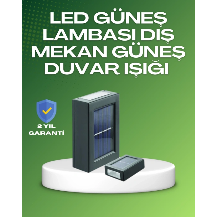Dış Mekan Güneş Paneli İle Aydınlatma Lambası
