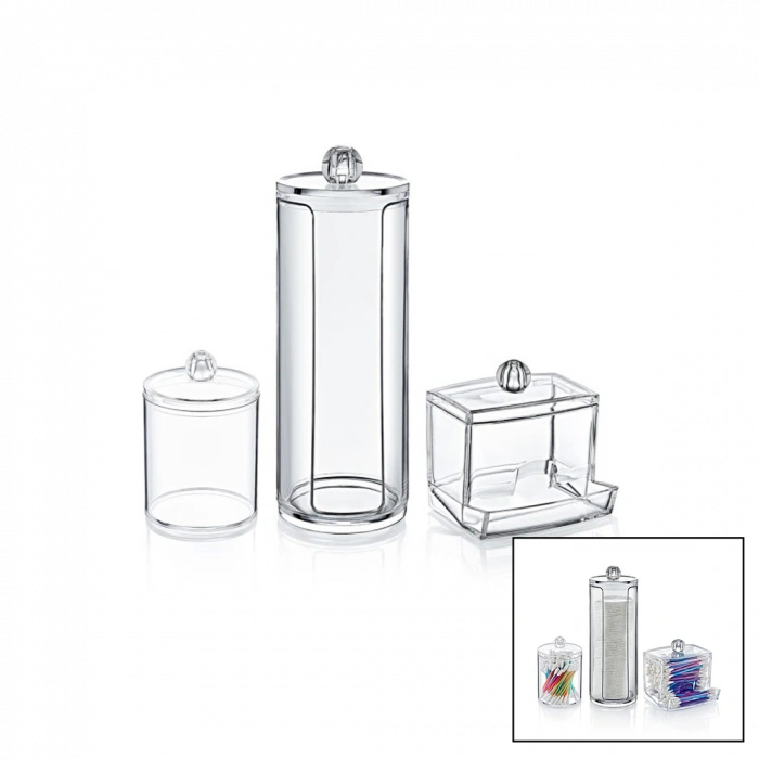 DİSK 3LÜ MAKYAJ ORGANİZER SET (5324)