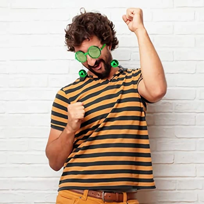 Disko Toplu Küpeli Parti Gözlüğü Yeşil Mevcut