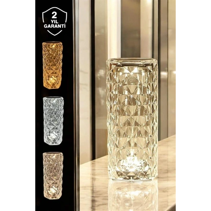 Dokunmatik Kristal Gece Lambası Hediyelik