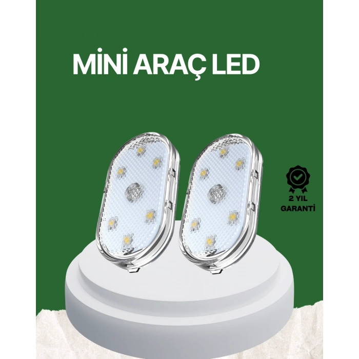 Dokunmatik Sensörlü Şarjlı Araç İçi Ambiyans Aydınlatma