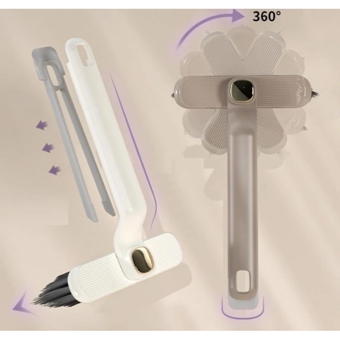 Döner Başlıklı Temizlik Fırçası Cımbızlı (5324)