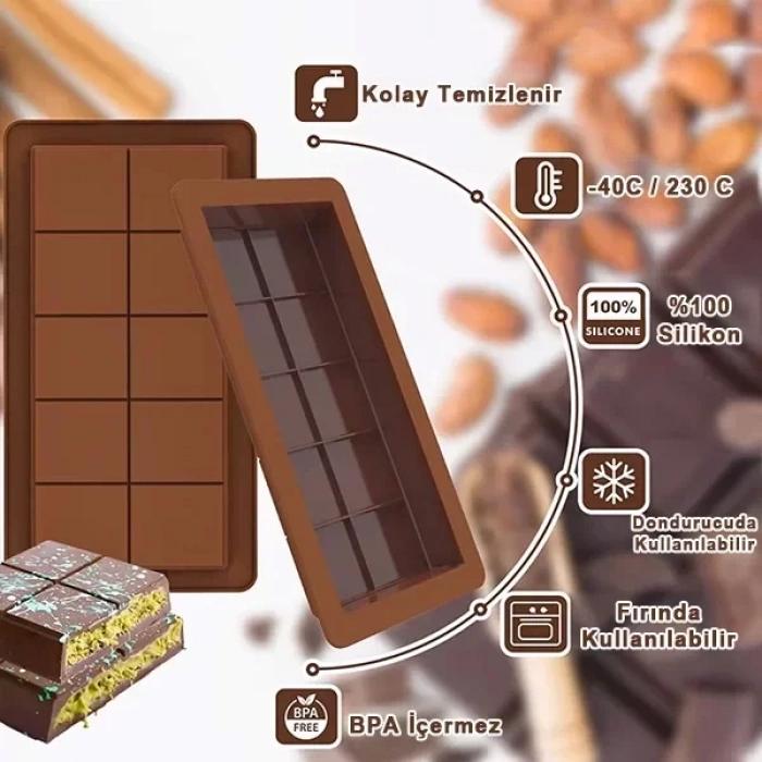 Dubai Çikolatası Kalıbı Çikolata Kalıbı Bpa Free (5324)
