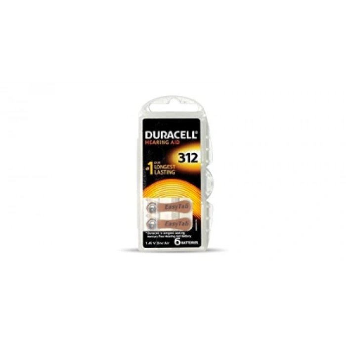 DURACELL 312 İŞİTME CİHAZ KULAK PİLİ 6 PARÇA  KUTU (5324)