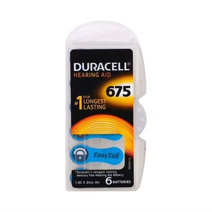 Duracell 675 Numara İşitme Cihazı Pili 6lı Paket